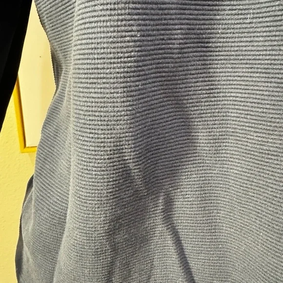 Anthropologie Maeve XL Blue Ribbed Satin Tiered Balloon Sleeve Shirt - Picture 5 of 12